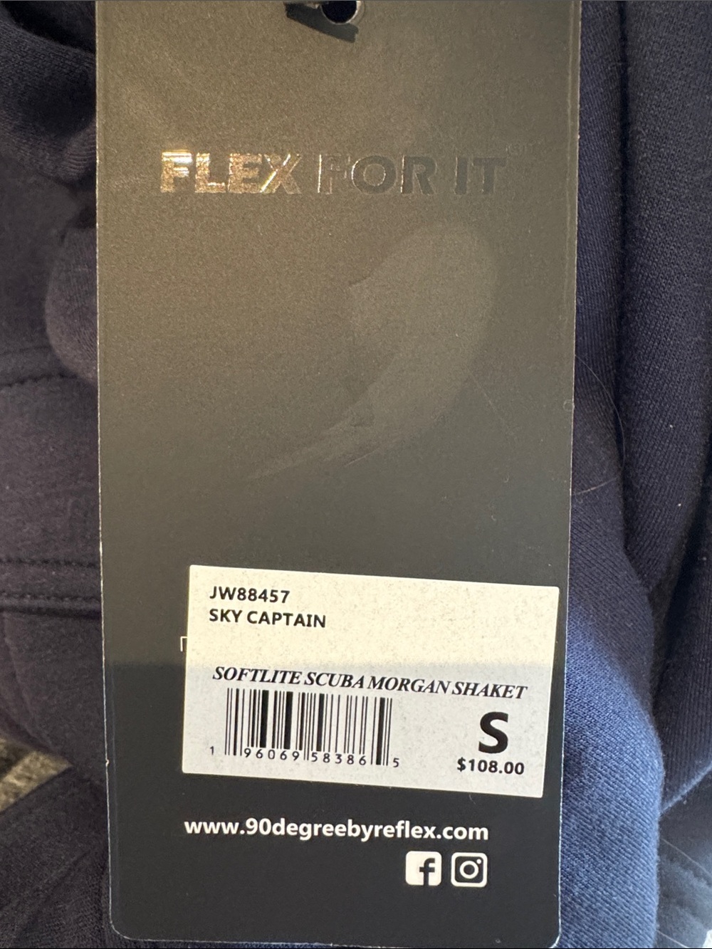 90 Degree By Reflex Navy Softlite Scuba Morgan Shaket - Picture 5 of 6